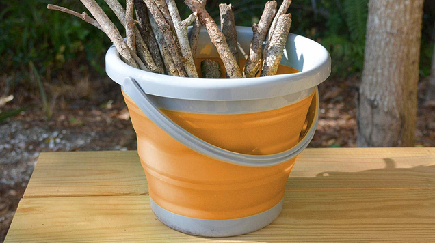 This flexible bucket can hold dirty clothes, dishes, water, firewood, or anything else, but since it collapses down to a flat disc, it won’t take up much precious backpack room.